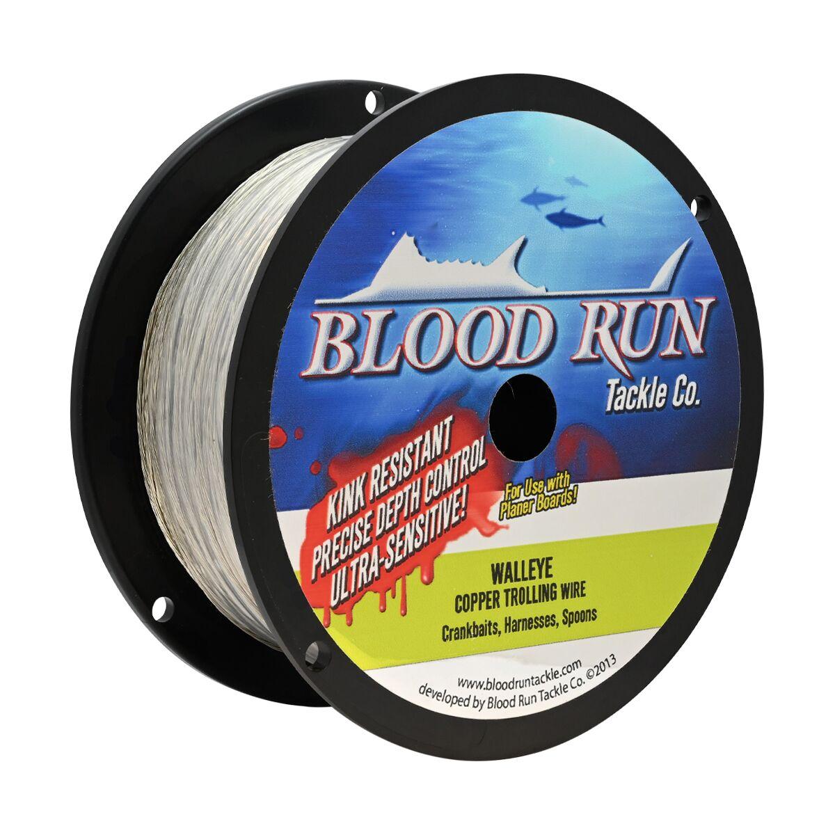 Blood Run Copper Wire Walleye Trolling Line - 100 Yards, 20 Lb
